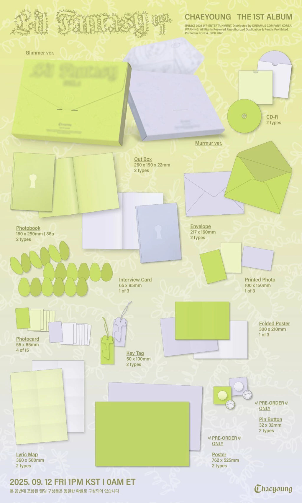 Twice Chaeyoung 1st Album LIL FANTASY vol.1 PREVENTA