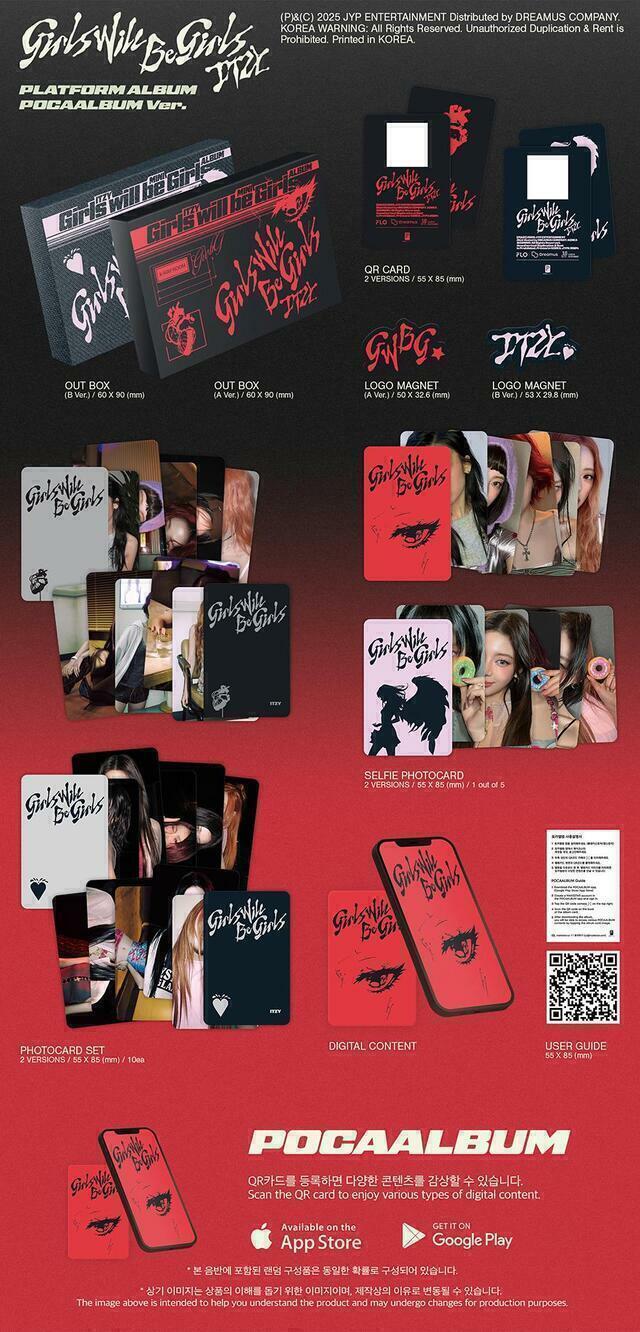 ITZY Girls Will Be Girls Platform Album POCAALBUM Ver. Random PREVENTA