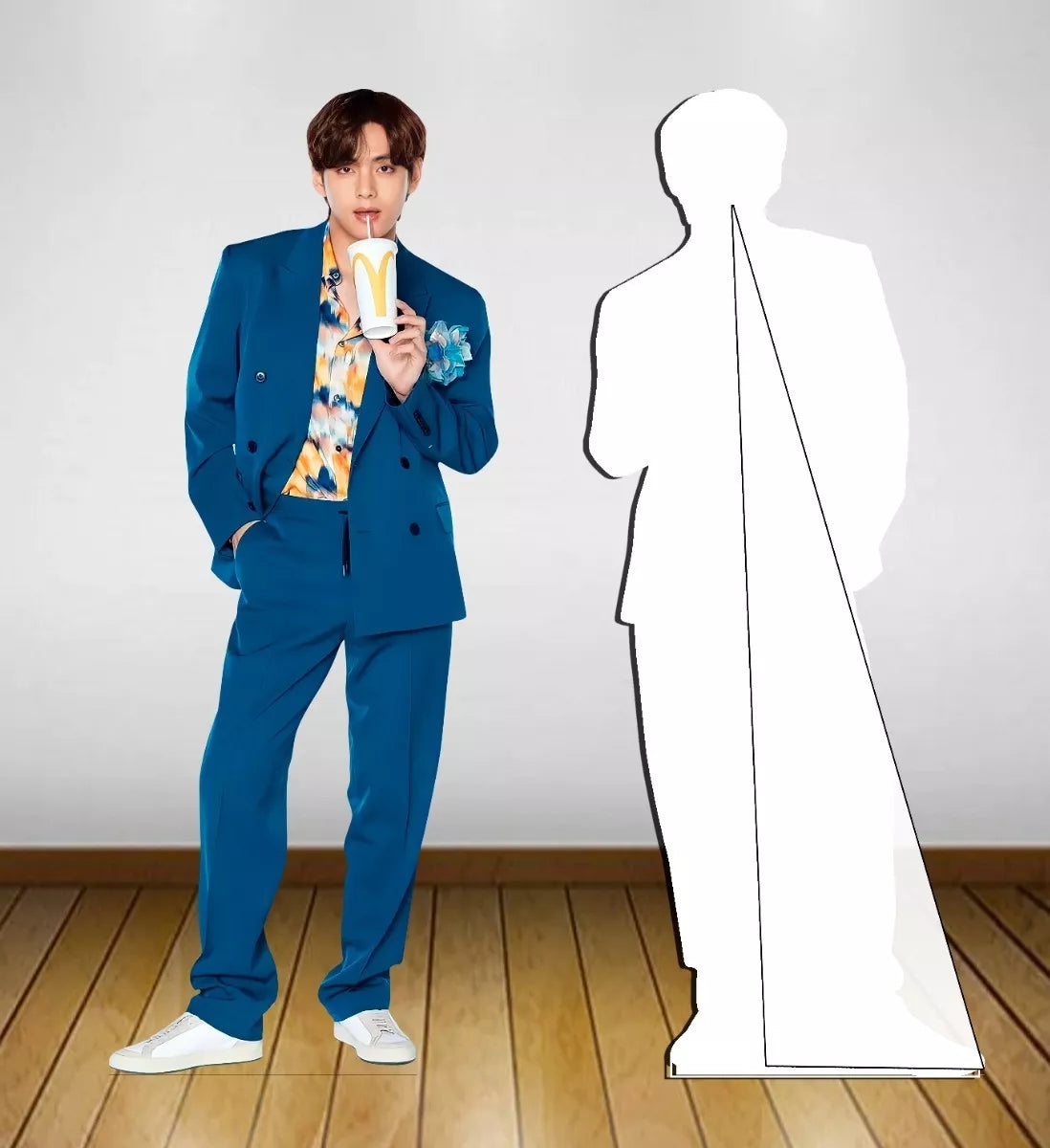 Figura Tamaño Real Coroplast Integrantes Bts Kpop 1.80mts