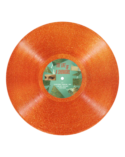 TAYLOR SWIFT - The Life of a Showgirl: Sweat and Vanilla Perfume Portofino Orange Glitter Vinyl