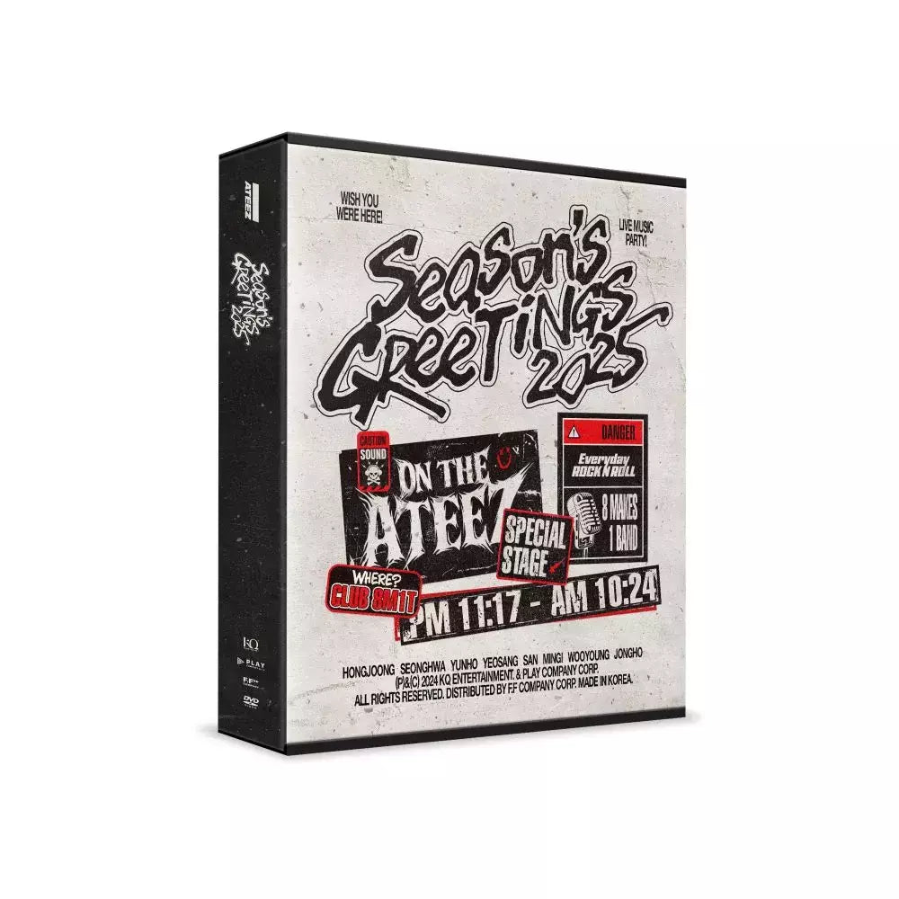 ATEEZ 2025 Season's Greeting con Beneficio de KQ Shop PREVENTA