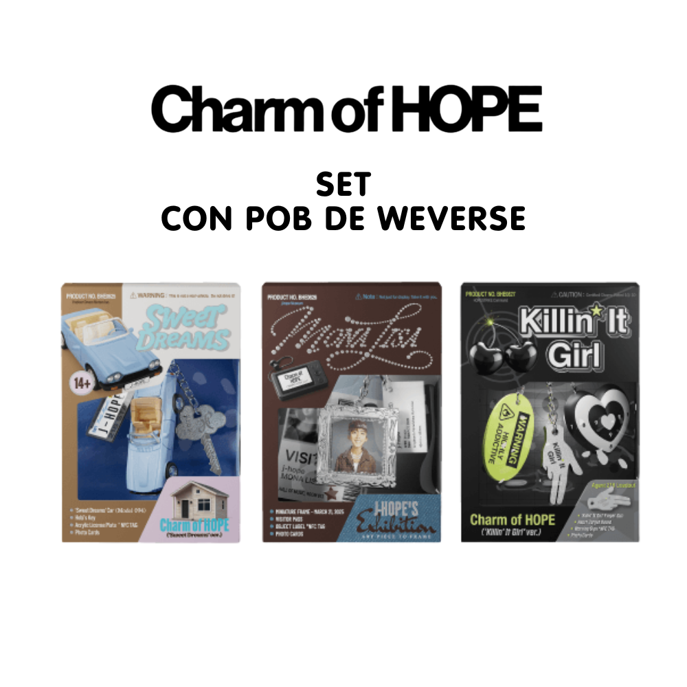 BTS J-hope Charm of HOPE SET con Beneficio de Weverse PREVENTA