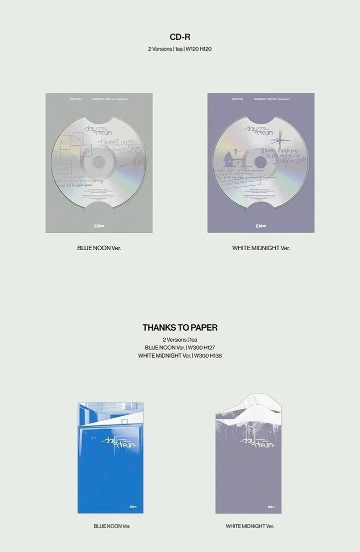 Enhypen ROMANCE : UNTOLD daydream con Beneficio de Weverse PREVENTA