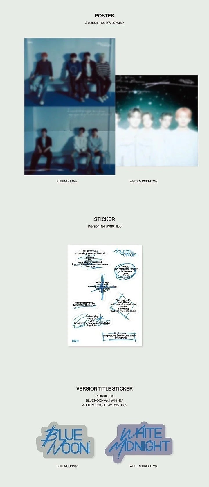 Enhypen ROMANCE : UNTOLD daydream con Beneficio de Weverse PREVENTA