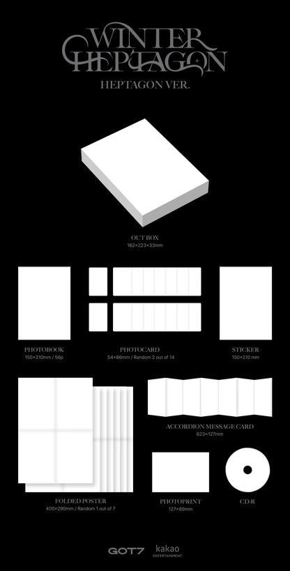 Got7 Mini Album Winter Heptagon PREVENTA