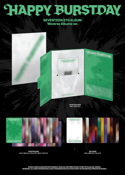 Seventeen 5th Mini Album HAPPY BURSTDAY Weverse Album Ver. PREVENTA
