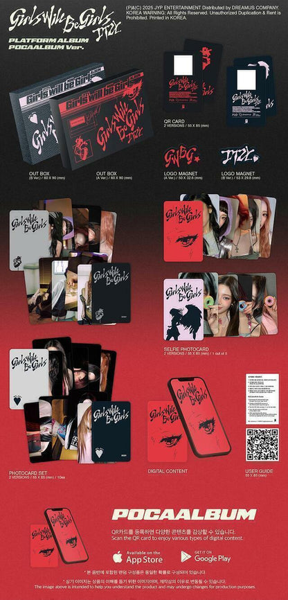 ITZY Girls Will Be Girls Platform Album POCAALBUM Ver. Random PREVENTA