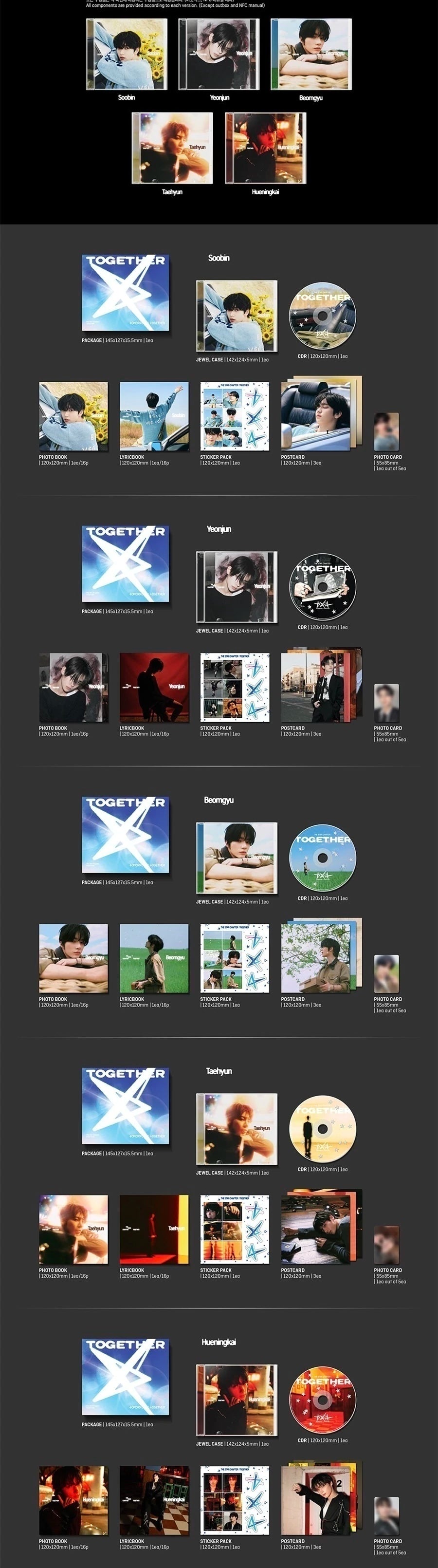 TXT The Star Chapter: Together Solo Track ver. Random PREVENTA